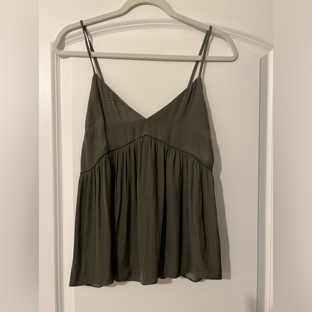 Green tank top